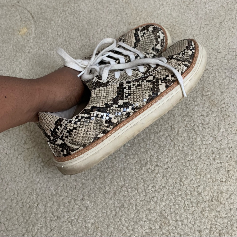 Zara Snakeskin Sneakers